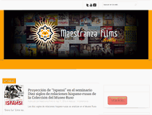 Tablet Screenshot of maestranzafilms.com
